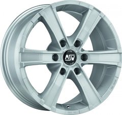 MSW Sahara 6 full silver Alufelge 8x18 Zoll ET35 LK 6x114.3 ML66.1