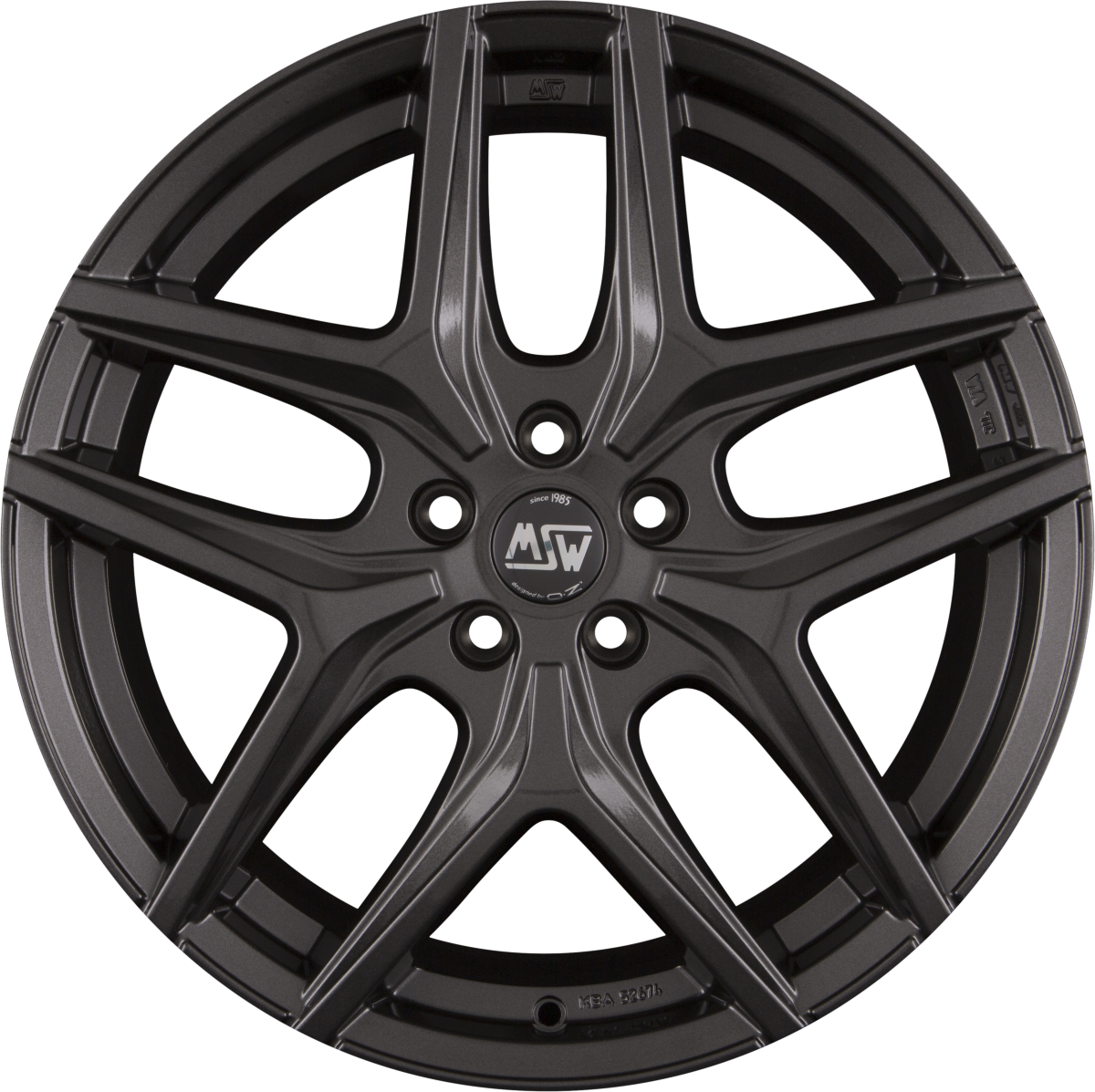 MSW 40 Gloss Gun Metal Alufelge 7.5x19 Zoll ET32 LK 5x112 ML73.1