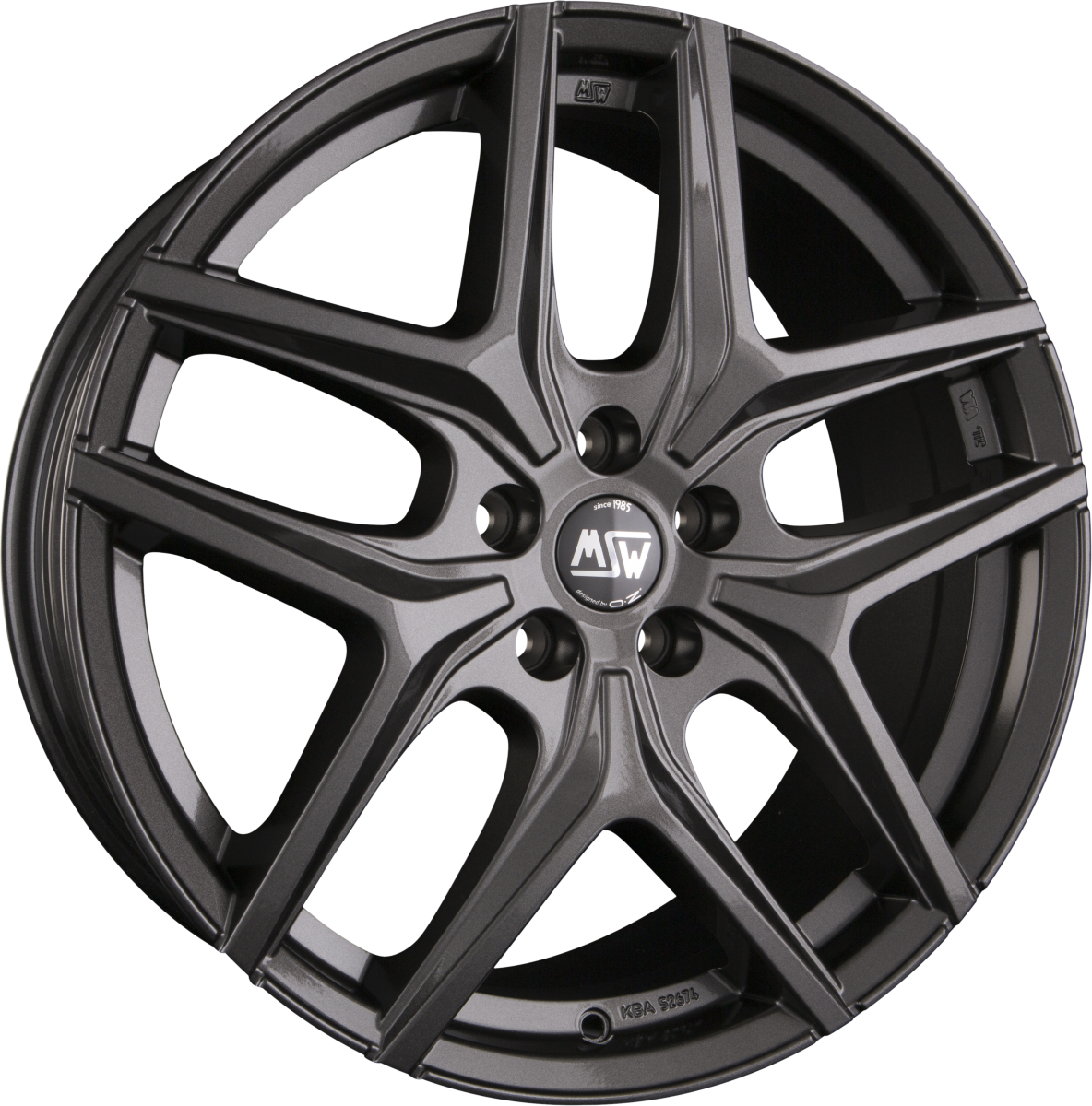 MSW 40 Gloss Gun Metal Alufelge 7.5x19 Zoll ET32 LK 5x112 ML73.1 – Bild 2
