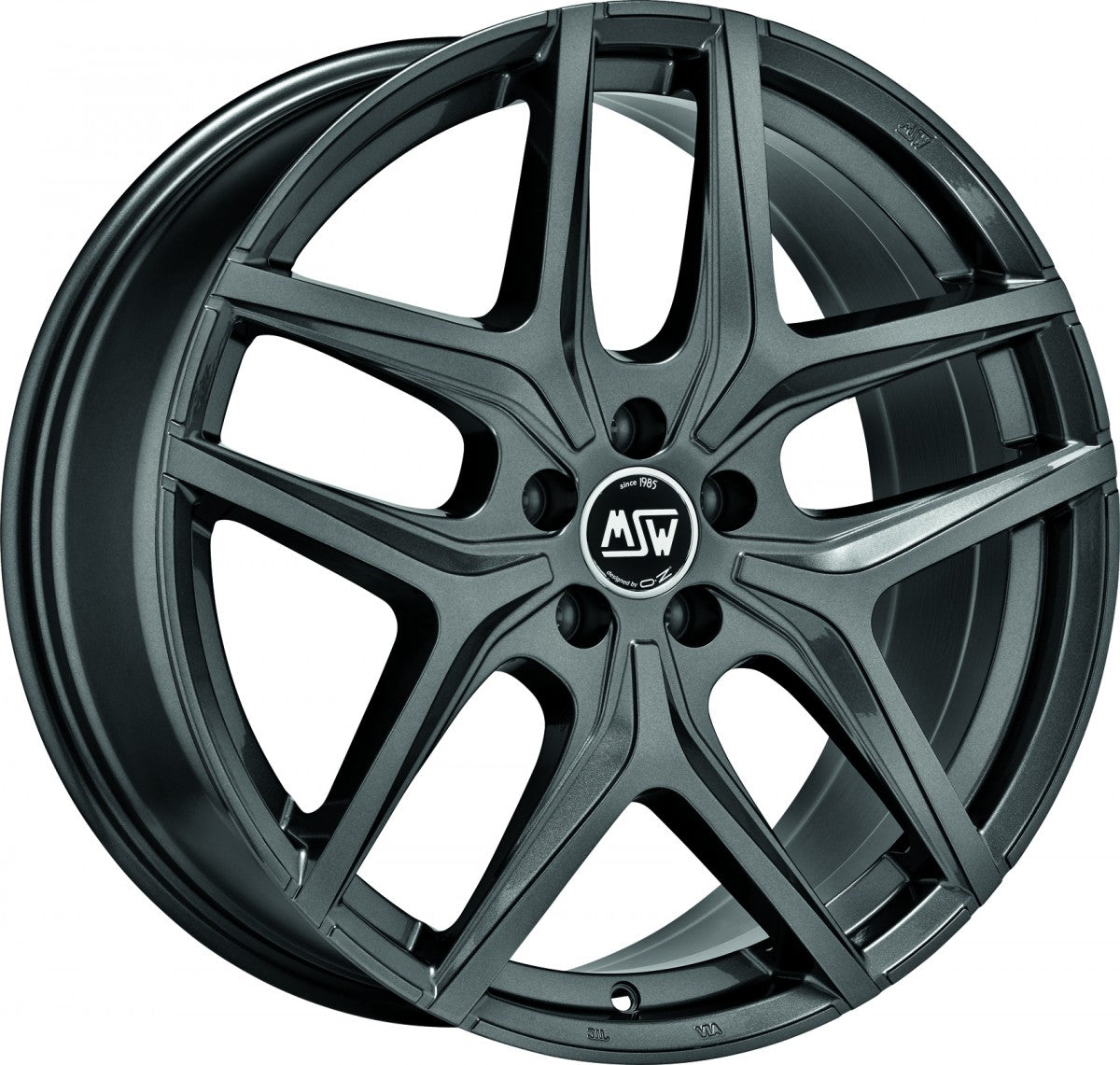 MSW 40 gloss gun metal Alufelge 7.5x19 Zoll ET40 LK 5x114.3 ML73.1