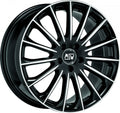 MSW 30 gloss black full polished Alufelge 7.5x18 Zoll ET45 LK 5x114.3 ML73.1