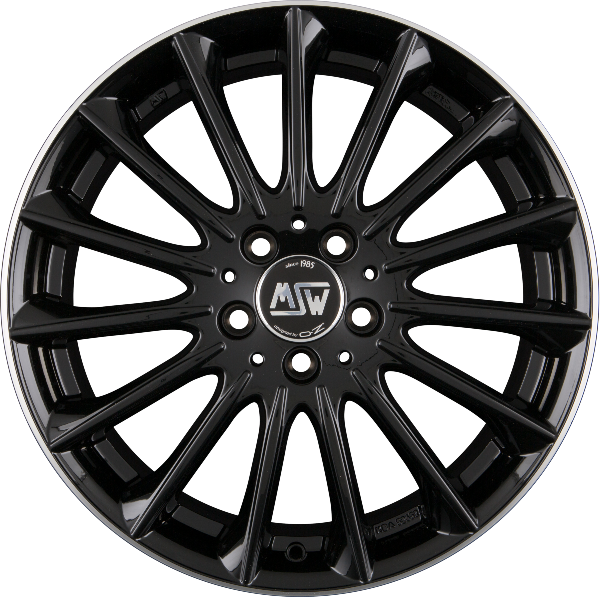 MSW 30 Gloss Black Diamond Lip Alufelge 8.5x18 Zoll ET35 LK 5x112 ML73.1