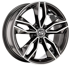 MSW 71 gloss dark grey full polished Alufelge 7.5x17 Zoll ET38 LK 5x108 ML73