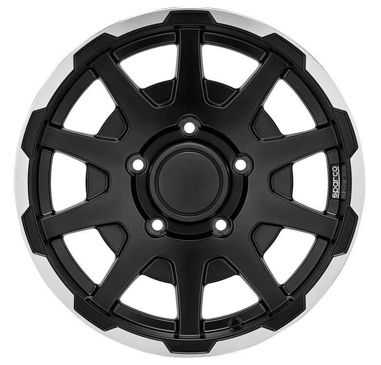 Sparco Dakar matt black lip polished Alufelge 5.5x16 Zoll ET5 LK 5x139.7 ML108.3 – Bild 2