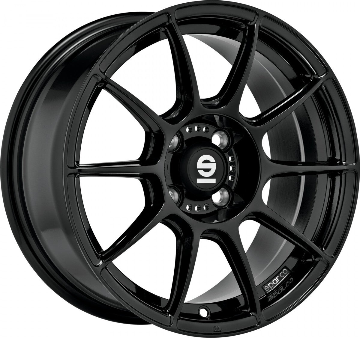 Sparco FF1 gloss black Alufelge 7x17 Zoll ET47 LK 4x108 ML63.4