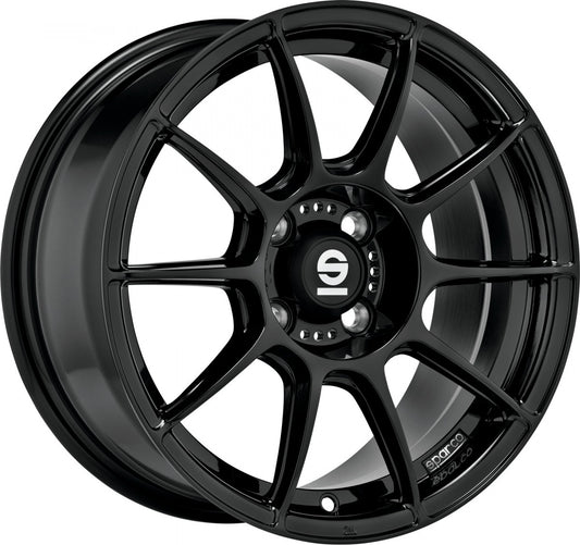 Sparco FF1 gloss black Alufelge 7x17 Zoll ET47 LK 4x108 ML63.4
