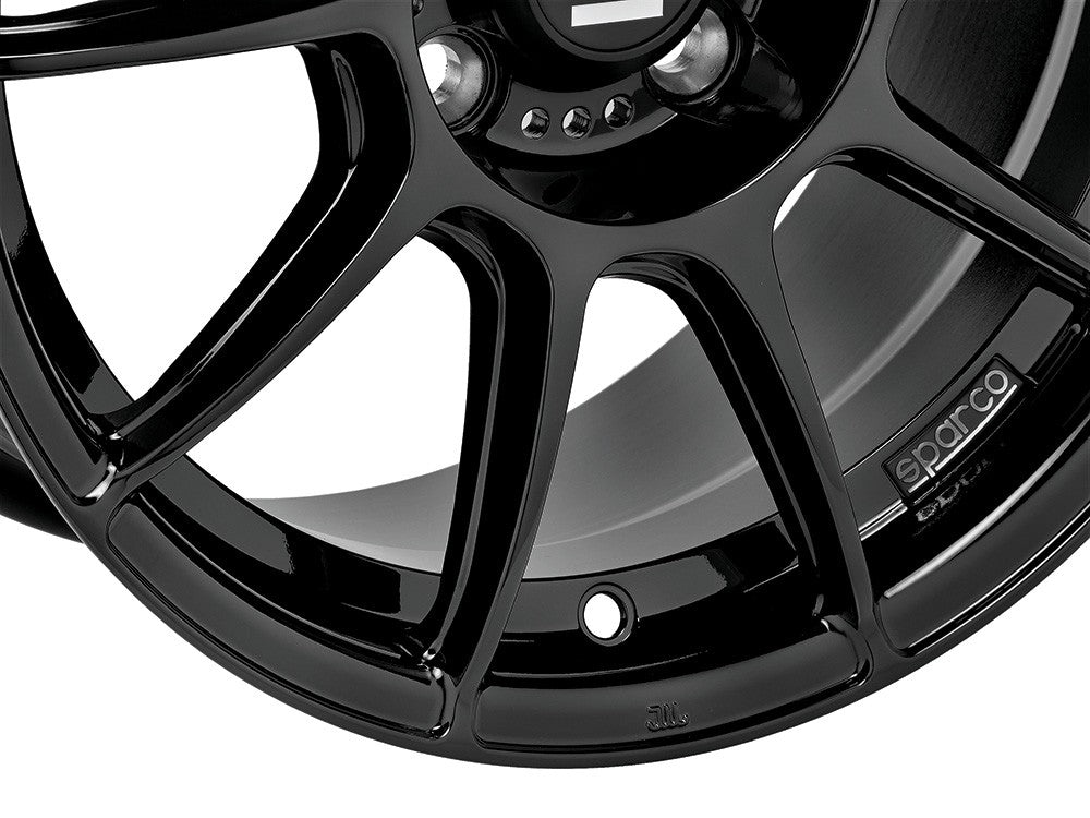 Sparco FF1 gloss black Alufelge 7x17 Zoll ET47 LK 4x108 ML63.4 – Bild 4