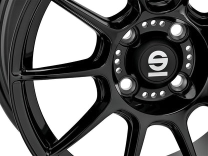 Sparco FF1 gloss black Alufelge 7x17 Zoll ET30 LK 5x114.3 ML73.1 – Bild 3