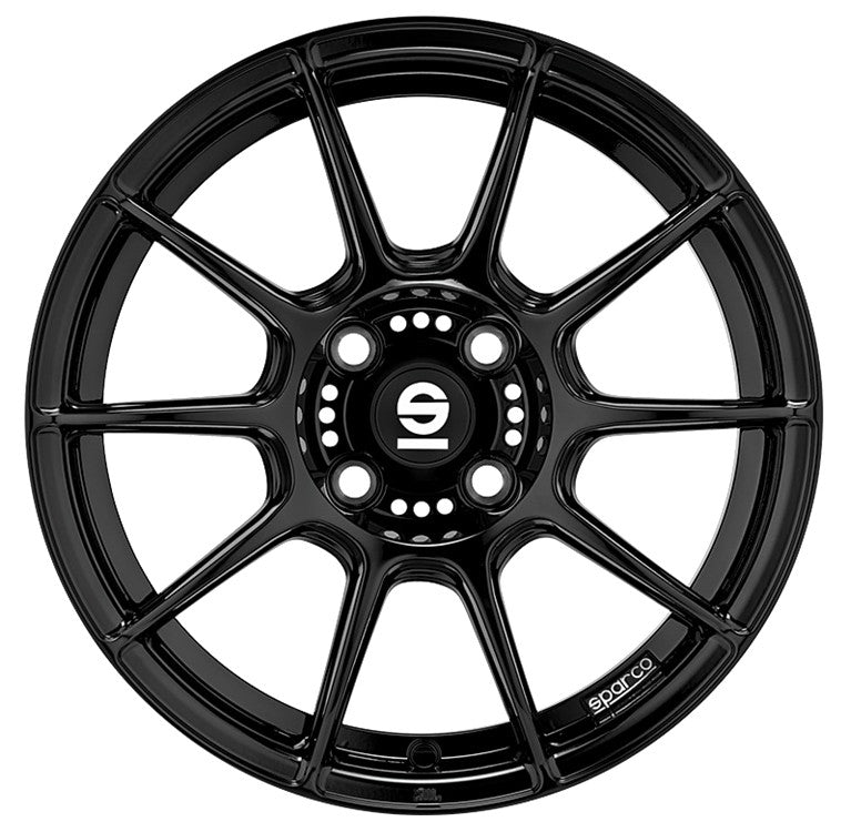 Sparco FF1 gloss black Alufelge 8x17 Zoll ET45 LK 4x100 ML63.3 – Bild 2