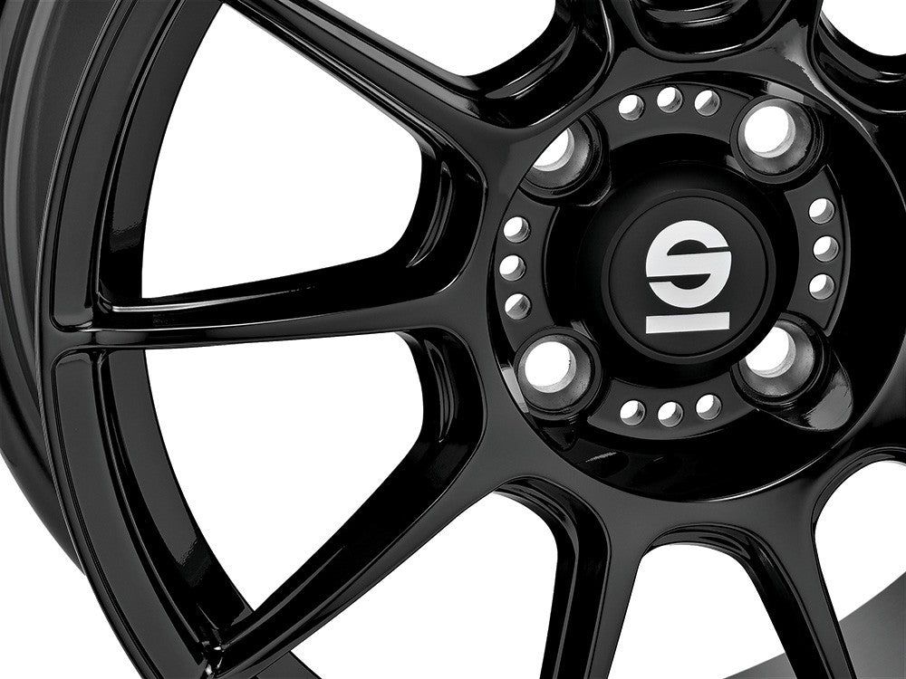 Sparco FF1 gloss black Alufelge 8x17 Zoll ET35 LK 5x112 ML73.1 – Bild 3