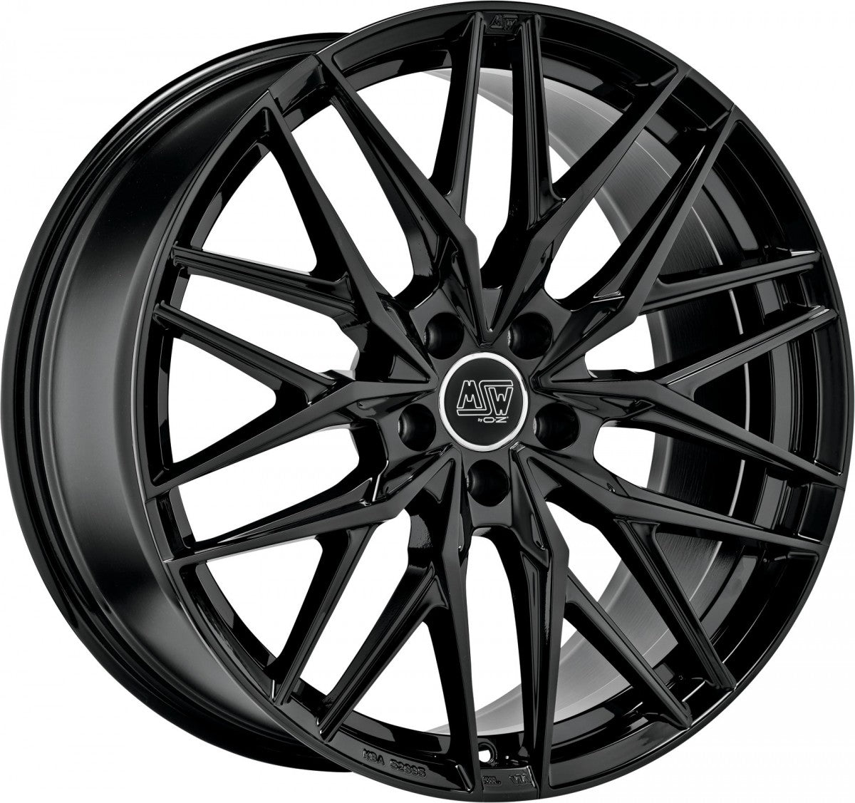 MSW 50 gloss black Alufelge 8.5x20 Zoll ET20 LK 5x112 ML73.1