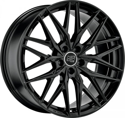 MSW 50 gloss black Alufelge 8.5x20 Zoll ET20 LK 5x112 ML73.1