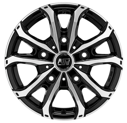 MSW 48 Van gloss black full polished Alufelge 7x17 Zoll ET46 LK 5x108 ML65.06 – Bild 2