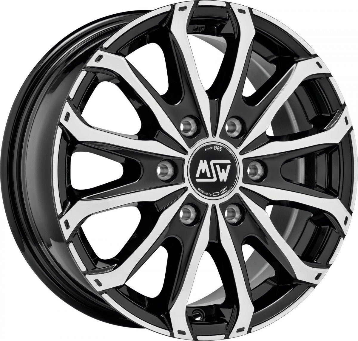 MSW 48 Van gloss black full polished Alufelge 7x17 Zoll ET46 LK 5x108 ML65.06 – Bild 5