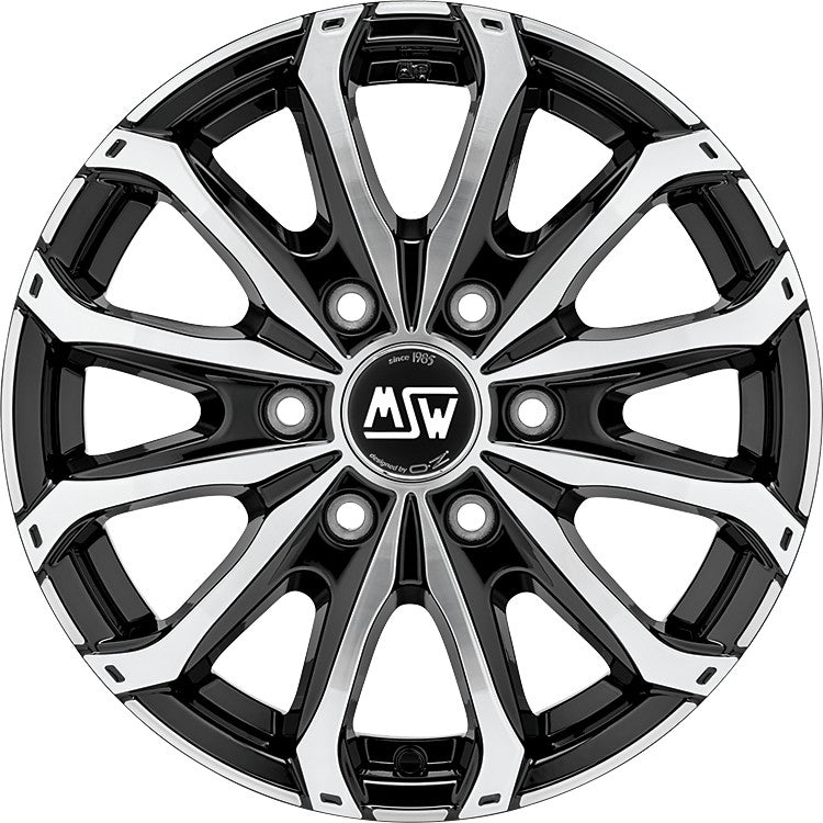 MSW 48 Van gloss black full polished Alufelge 7x17 Zoll ET46 LK 5x108 ML65.06 – Bild 6