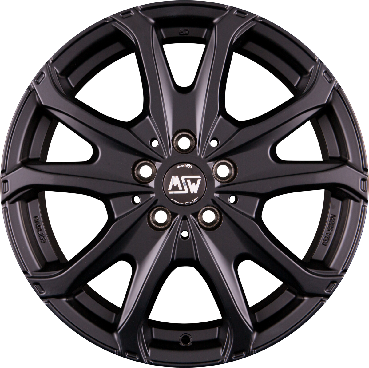 MSW 48 Van matt black Alufelge 7x17 Zoll ET68 LK 5x130 ML78.1 – Bild 7