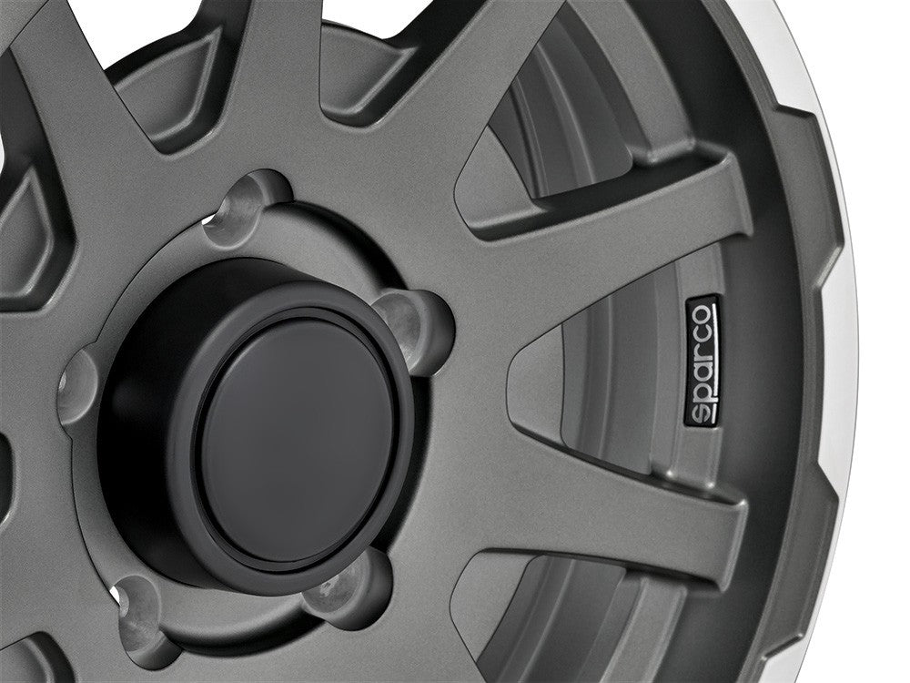 Sparco Dakar matt dark graphite lip polished Alufelge 5.5x16 Zoll ET5 LK 5x139.7 ML108.3 – Bild 7