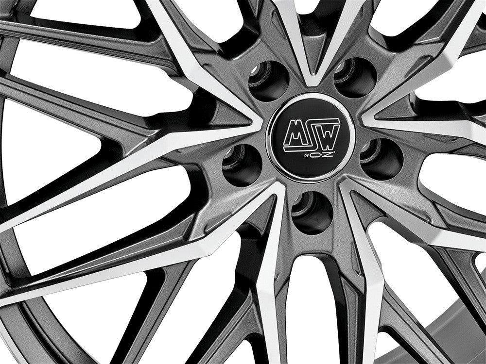 MSW 50 gun metal poliert Alufelge 8x18 Zoll ET28 LK 5x112 ML73.1 – Bild 3
