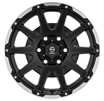 Sparco Dakar matt black lip polished + rivets Alufelge 7.5x17 Zoll ET35 LK 5x112 ML73.1 – Bild 2