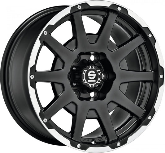 Sparco Dakar matt black lip polished + rivets Alufelge 7.5x17 Zoll ET30 LK 5x120 ML65.06