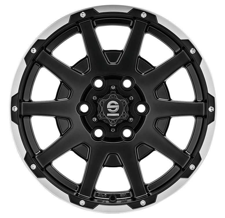 Sparco Dakar matt black lip polished + rivets Alufelge 7.5x17 Zoll ET30 LK 5x120 ML65.06 – Bild 2