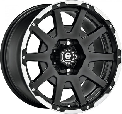 Sparco Dakar matt black lip polished + rivets Alufelge 7.5x17 Zoll ET42 LK 6x139.7 ML93.1