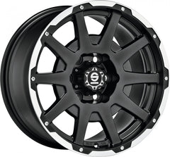 Sparco Dakar matt black lip polished + rivets Alufelge 8.5x17 Zoll ET25 LK 5x120 ML65.06