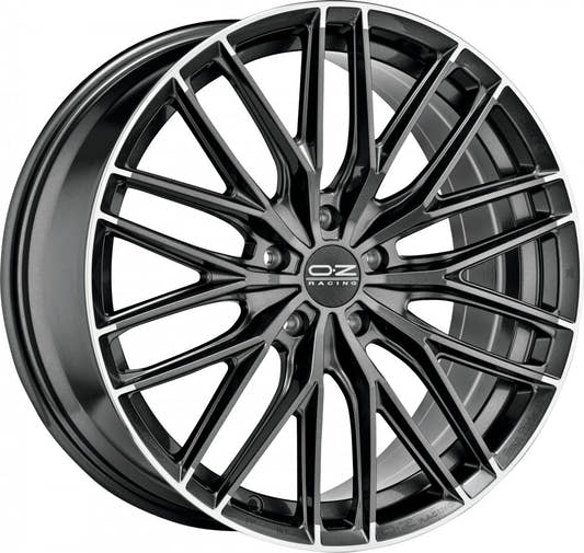 OZ Gran Turismo HLT star graphite diamond lip Alufelge 10x20 Zoll ET43 LK 5x112 ML75