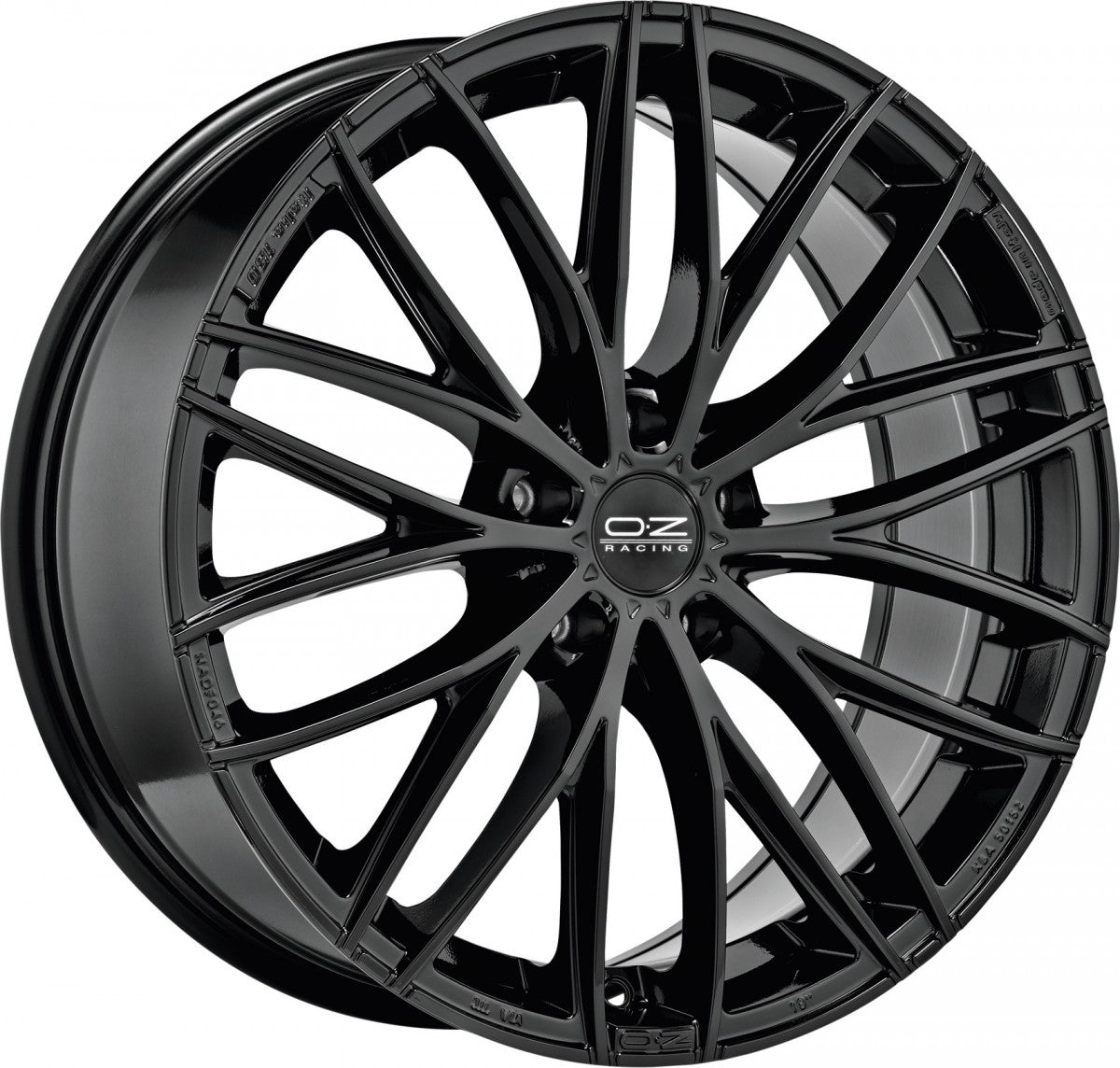 OZ Italia 150 gloss black Alufelge 7x17 Zoll ET42 LK 4x100 ML68