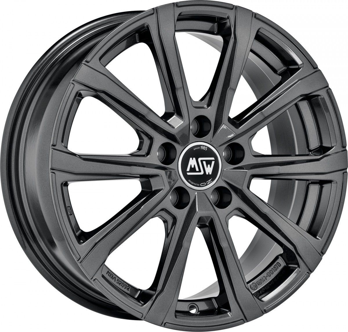 MSW 79 gloss dark grey Alufelge 7x17 Zoll ET35 LK 5x114.3 ML66.06