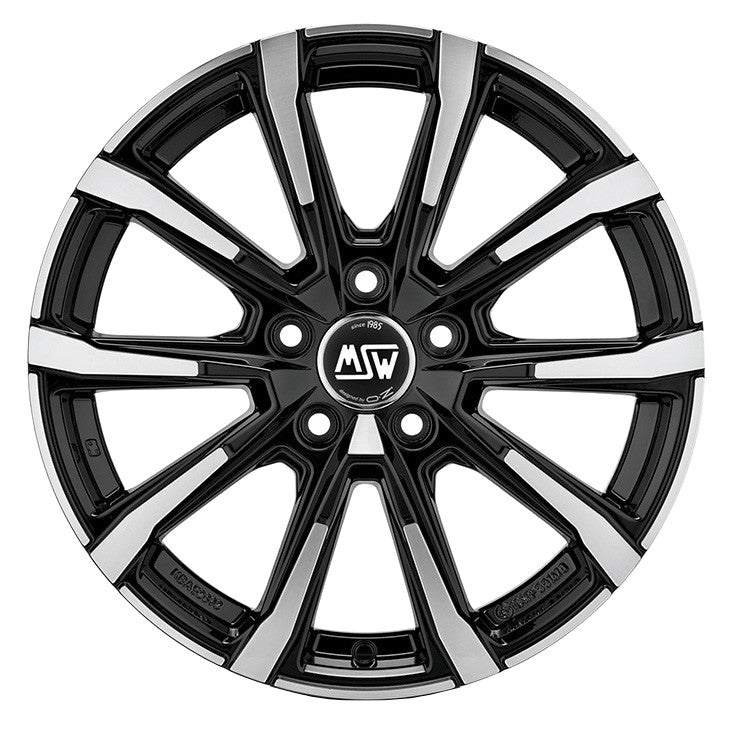 MSW 79 gloss black full polished Alufelge 7x18 Zoll ET47.5 LK 5x108 ML63.4 – Bild 2