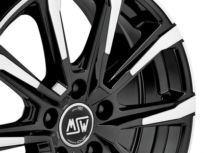 MSW 79 gloss black full polished Alufelge 7x18 Zoll ET47.5 LK 5x108 ML63.4 – Bild 7