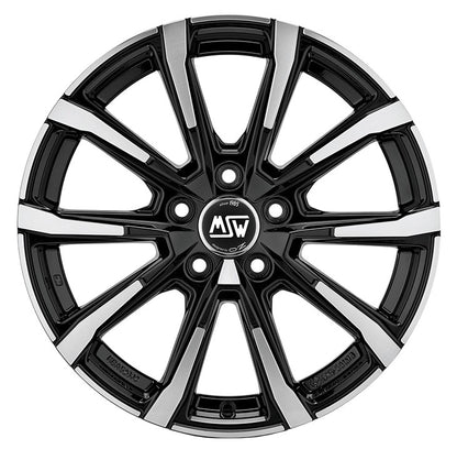 MSW 79 gloss black full polished Alufelge 7x18 Zoll ET35 LK 5x114.3 ML66.06 – Bild 2