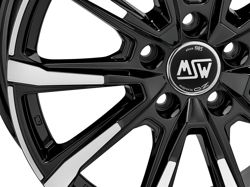 MSW 79 gloss black full polished Alufelge 7x18 Zoll ET35 LK 5x114.3 ML66.06 – Bild 5