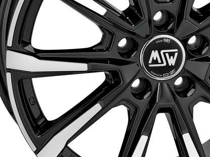 MSW 79 gloss black full polished Alufelge 7x18 Zoll ET35 LK 5x114.3 ML66.06 – Bild 5