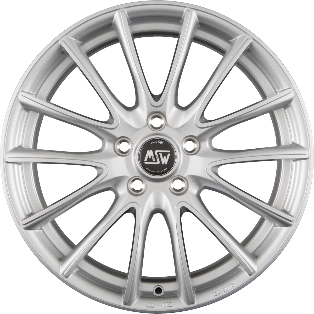 MSW 86 Full Silver Alufelge 6x15 Zoll ET32 LK 4x108 ML65.1