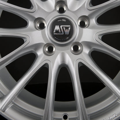 MSW 86 Full Silver Alufelge 6x15 Zoll ET32 LK 4x108 ML65.1 – Bild 4