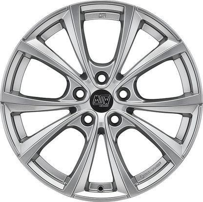 MSW 27 T full silver Alufelge 8.5x18 Zoll ET40 LK 5x114.3 ML64.12 – Bild 2