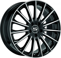 MSW 30 gloss black full polished Alufelge 8x19 Zoll ET34 LK 5x112 ML73.1