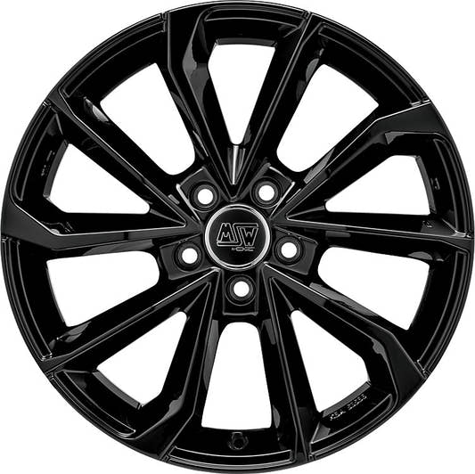 MSW 42 gloss black Alufelge 7.5x17 Zoll ET38 LK 5x108 ML73.1 – Bild 2