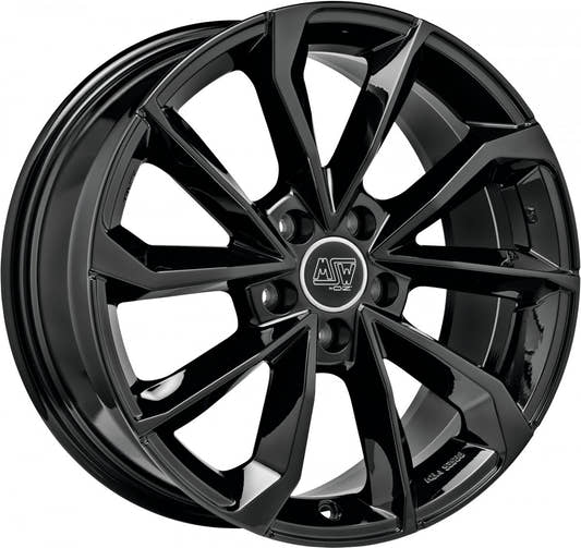 MSW 42 gloss black Alufelge 7.5x17 Zoll ET50 LK 5x120 ML65.06