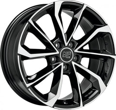 MSW 42 gloss black full polished Alufelge 8x18 Zoll ET35 LK 5x110 ML65.06
