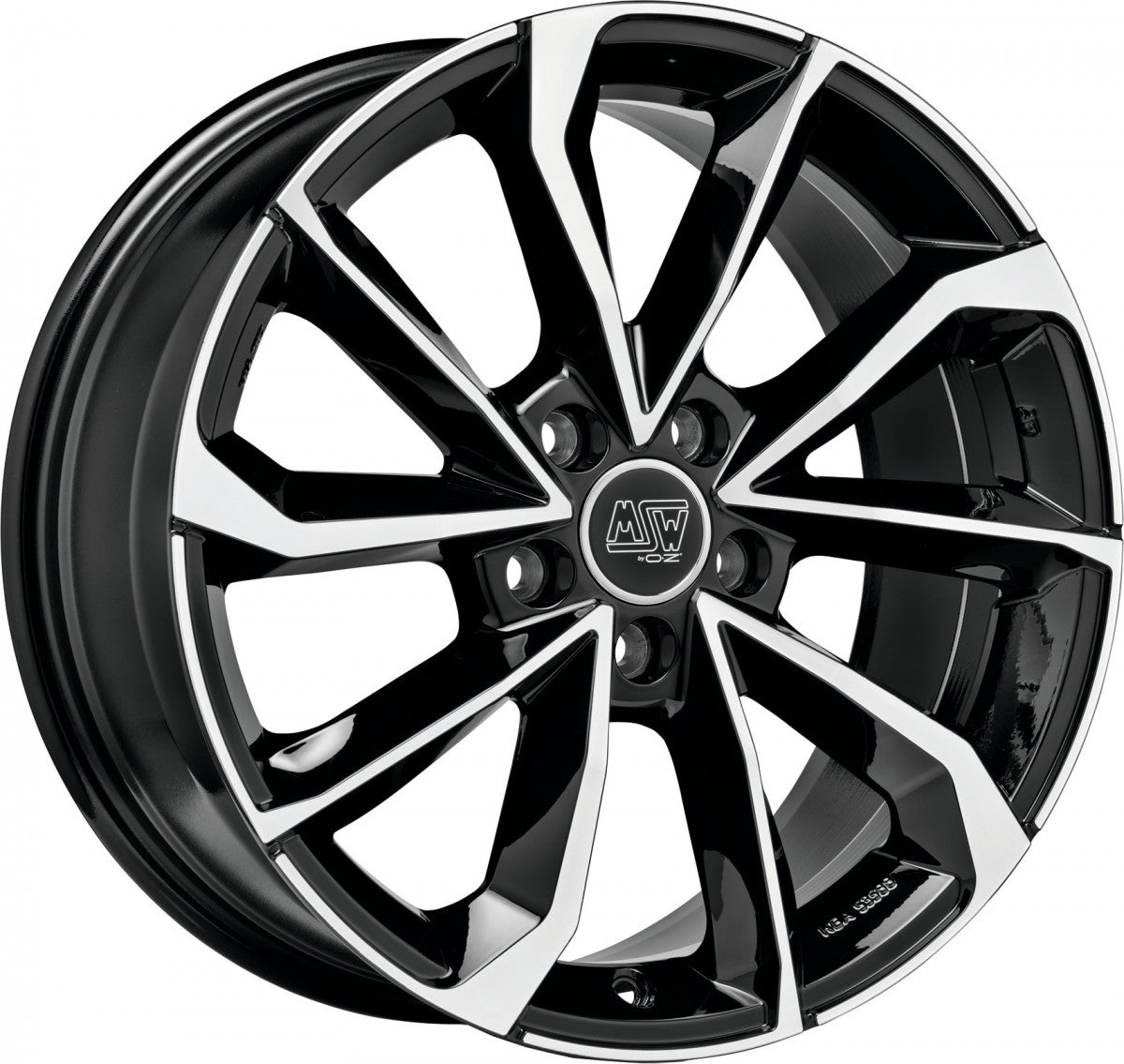 MSW 42 gloss black full polished Alufelge 8x19 Zoll ET49 LK 5x112 ML73.1