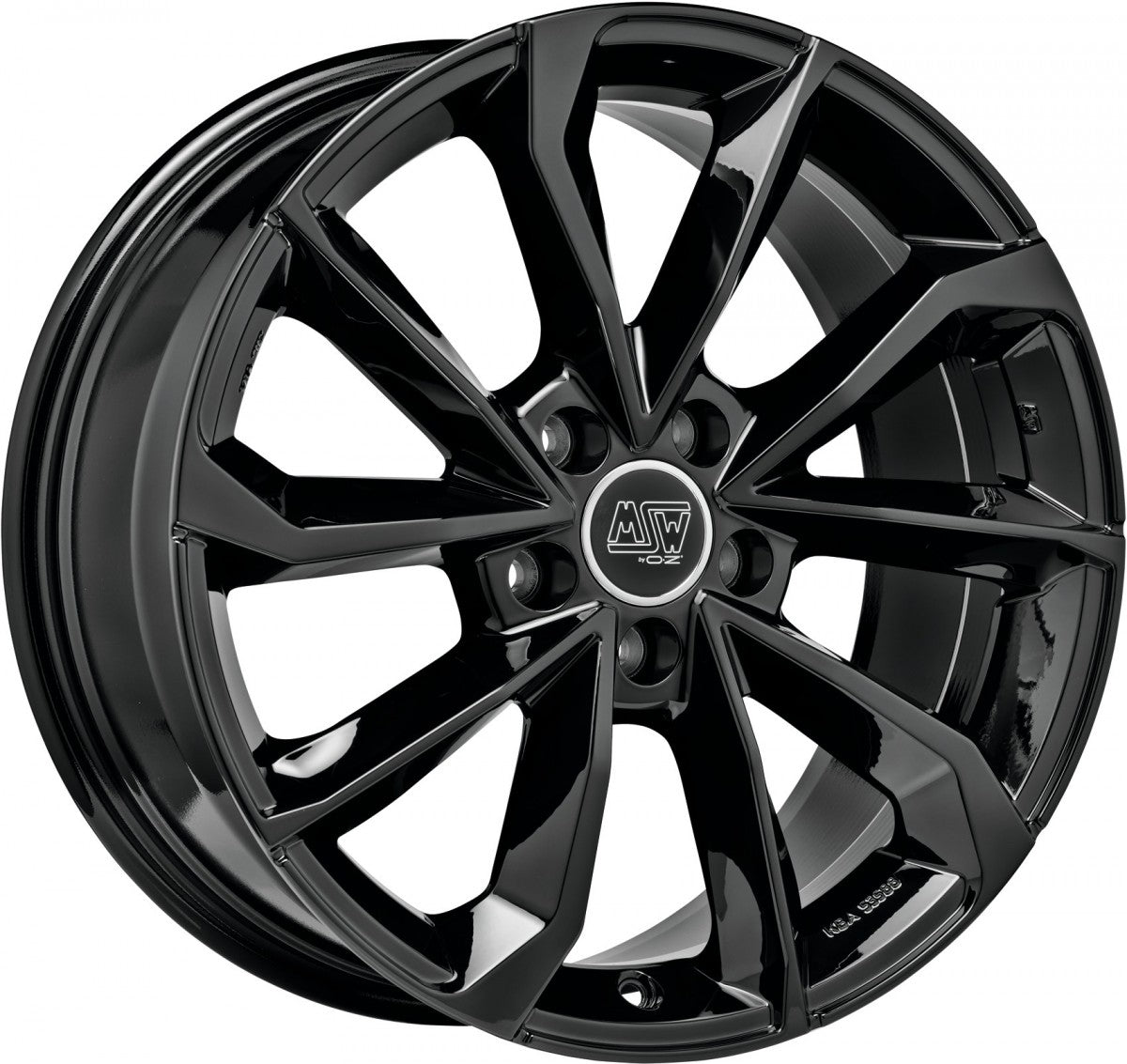 MSW 42 gloss black Alufelge 8x19 Zoll ET34 LK 5x110 ML65.06