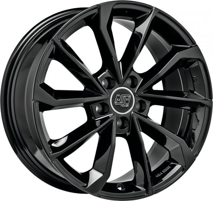 MSW 42 gloss black Alufelge 8x19 Zoll ET34 LK 5x110 ML65.06