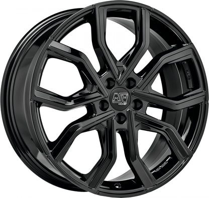 MSW 41 gloss black Alufelge 10x20 Zoll ET45 LK 5x112 ML73.1