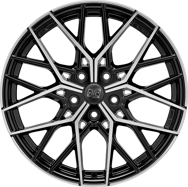 MSW 74 gloss black full polished Alufelge 9x20 Zoll ET35 LK 5x112 ML73.1 – Bild 2