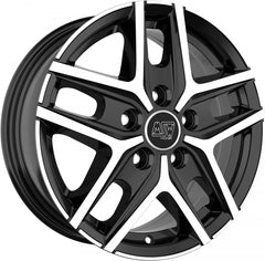 MSW 40 Van gloss black full polished Alufelge 6.5x16 Zoll ET60 LK 5x120 ML65.06