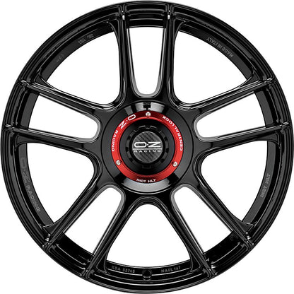 OZ Indy HLT gloss black Alufelge 8x18 Zoll ET35 LK 5x112 ML75 – Bild 2