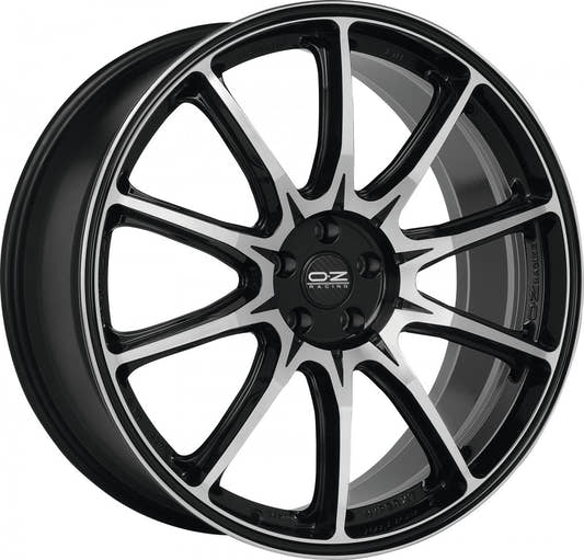 OZ Hyper XT HLT gloss black diamond cut Alufelge 9x22 Zoll ET40 LK 5x114.3 ML67.04